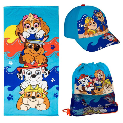 Saquito toalla + gorra PAW PATROL