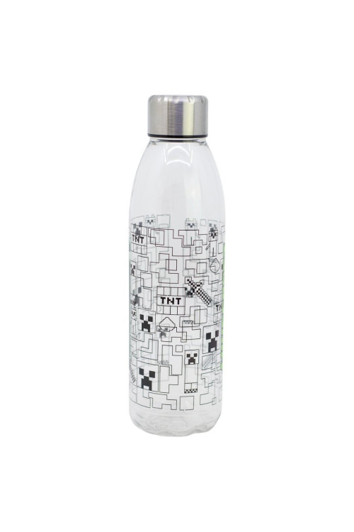 Botella transp. 850ml MINECRAFT