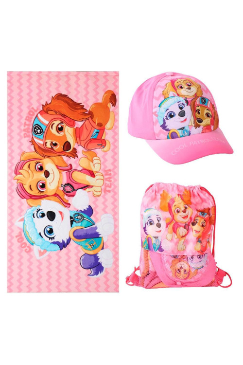 Saquito toalla + gorra PAW PATROL