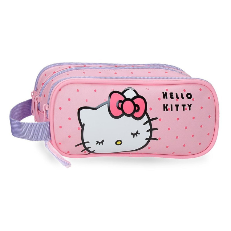 Portatodo triple HELLO KITTY bows
