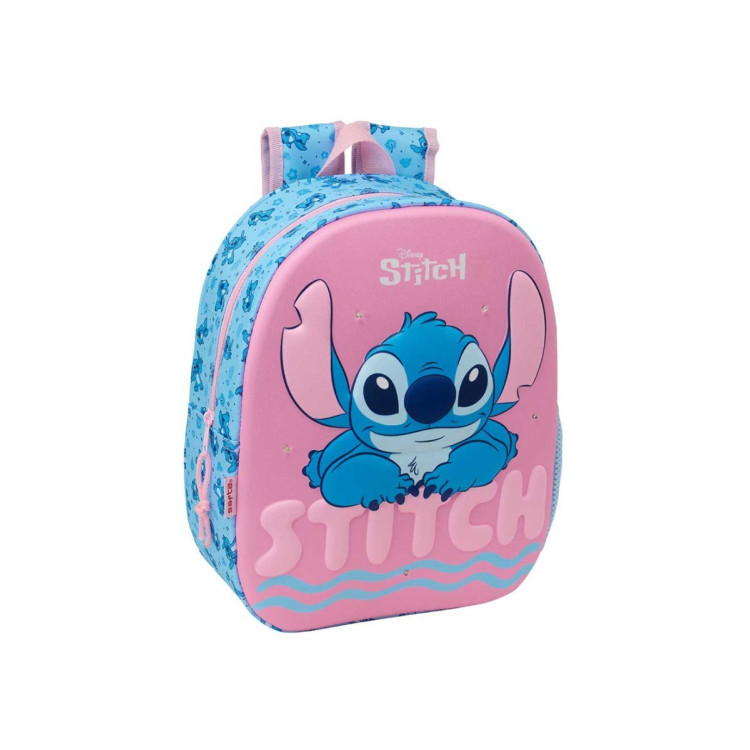 Mochila 33cm 3D led STITCH