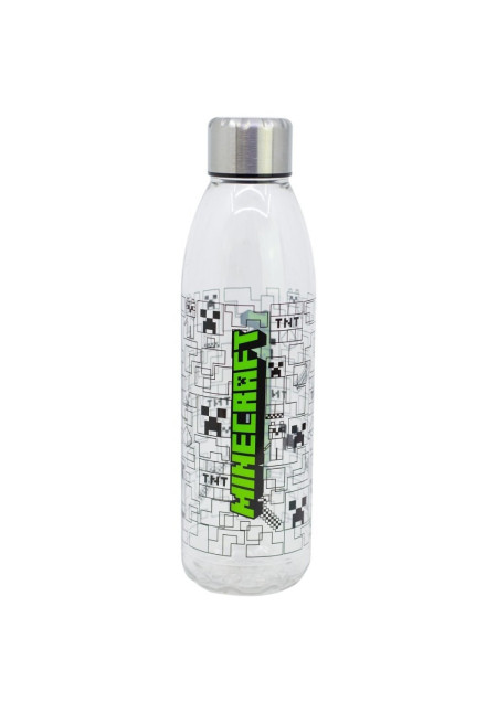 Botella transp. 850ml MINECRAFT