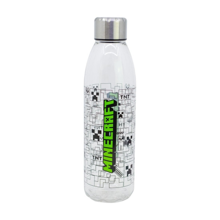 Botella transp. 850ml MINECRAFT