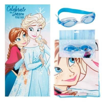 Set toalla + gafas FROZEN