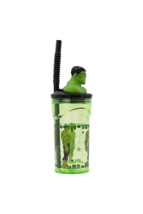 Vaso figura 360ml HULK
