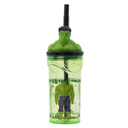 Vaso figura 360ml HULK